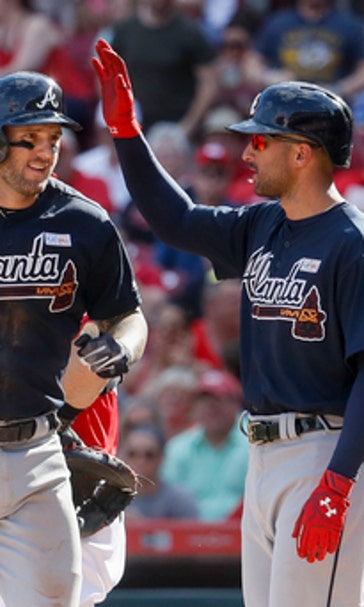 Adams' slam, solo shot in 12th send Braves over Reds 6-5 (Jun 03, 2017)